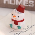 Miniature resin Christmas snowman ornament with red hat and scarf for tree decoration - Christmas Snowman