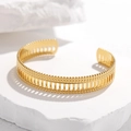 Vertical Fence Hollow Bead Edge Style (SZ024-Gold Color)