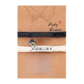 Geflochtene Armbänder für Paare mit Magnet-Herzen und King Queen Gravur - König & Königin