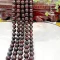 Deep reddish-brown natural beaded bracelet with smooth round beads and polished finish - Rosewood 28 / 6mm / Approx 63pcs