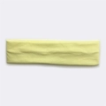 Breathable light yellow cotton sports headband for running and outdoor fitness training - Light Primrose Yellow