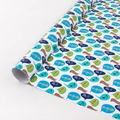 Roll of comic style gift wrapping paper with colorful speech bubbles and vivid icons - Style 4 (Comic Dialogue Bubbles) / 50x70cm