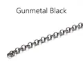 DIY Halskette Gliederkette in Gun Black Ausführung für professionellen Schmuckzubehör - Breite 3,2 mm (2 Meter/Beutel) / Gunmetal