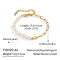 Dettaglio dimensioni della collana in perle naturali e catena in acciaio inossidabile - Bracciale Splicing (YYB025146)