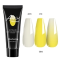 Thermal nail extension gel 15ml in shade 4 yellow showing color change at 0-40 degrees - Thermal Yellow (04)