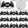 Set of 10 black PVC 3D bat wall stickers for Halloween party home wall decorations - Bat Stickers