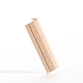 Paraspigoli per bambini in silicone beige chiaro con motivo a greca a sbalzo - Motivo Greco Angolo Albicocca