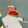 Handgefertigte Filz Wassermelone Haarklammer fuer Damen und Kinder suesse Fruchthaarspange - Wassermelonenrot
