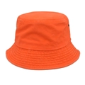 Dettaglio del resistente tessuto di cotone lavato arancione su un cappello a secchiello - M(56-58cm) / Arancione
