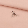 Dettaglio di un gancio per ciondolo in acciaio inossidabile argento per gioielli fai da te - Gancio Doppio Colore Acciaio / 9mm