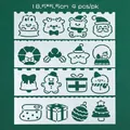 Weihnachts-Zeichenschablonen-Set mit 4 Motiven für DIY-Papeterie und Bastelarbeiten - Eis Weihnachten 4 Stück/Set