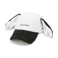 Dettaglio del cappello da baseball con orecchie di coniglio e ricamo Sparkle rosa - M(56-58cm) / Nero & Bianco