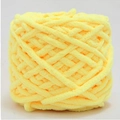Hilo de chenilla amarillo suave para tejer a mano y proyectos de ganchillo creativos - Amarillo Pollito (04)