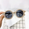 Occhiali da sole tondi beige opaco con lenti scure per bambini da 1 a 8 anni - Bambini / Caffè elegante