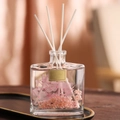 120ml reed diffuser in glass bottle with pink flowers and essential oils - 120ML Cocoa