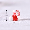 Miniature Christmas red boot ornament with bow detail for festive DIY micro landscapes - Style 7 Gift Sock
