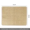 Natürliche Sisal-Mischmatte 40x30cm in Beige mit gewebtem Rand und 7mm Materialstärke - 40*30cm / Rechteck / Sisal-PP-Mischung / Gekettelt