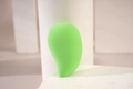 Teardrop green makeup sponge blender with soft porous texture for dry and wet use - Green Waterdrop