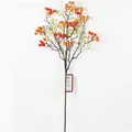 Artificial berry branch with vibrant red and orange berries for home decor - Yellow Red