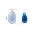 Water drop resin silicone mold for DIY pendants with size details 1.6x2.9cm - No.8 Crystal Stone Pendant