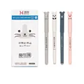 0.35mm erasable gel pen set in crystal blue with 12 cartoon animal themed pens - Animal Series - Blue (12Pcs) / 0.35mm