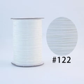 White Korean waxed cord for DIY jewelry braiding, spool roll in color shade #122 - 122 White / 1.0mm 160m