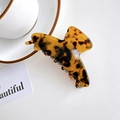 Eleganter Haarklammer aus Azetat mit Bernstein-Schildpattmuster für Damen-Frisuren - 8.5cm / Kaffee Schildpatt