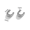 Ganci per ciondoli in acciaio inossidabile argento per gioielli DIY 8x4mm - 4x8mm / Color Acciaio