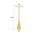 Golden T-bar metal earring stand with a 20cm height and a round conical base - Large Teardrop / 6*20cm / Gold