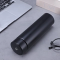 Smart black vacuum flask with 58C temperature display on top for business use - 500ml / Black