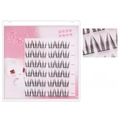Self-adhesive cluster eyelashes in pink case, no glue needed for natural makeup look - Glue-Free Cat Paw