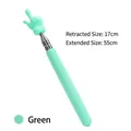 Extendable mint green pointer for teachers, telescopic rod adjusts from 17cm to 55cm - Green