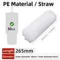 265mm*OD 10mm*ID 8mm (24 PE Straws/Bag)