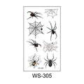 3D realistische Spinne und Spinnennetz temporäre Tattoos wasserfest Design WS-305 - Stil WS-305