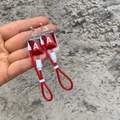 Harajuku blood bag earrings with red A-type fluid design and acrylic material - Type A Stud Earrings