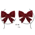 Red rhinestone bow chest jewels stickers style XT-48 for festive body decoration - XT-48 Red Rhinestone Bow Sticker