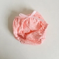 Rosa Puppen-Pumphose mit weißen Punkten und Schleife für 17cm Plüschtier-Kleidung - Geeignet für 17cm Anhänger / Rosa-Weiß Gepunktete Unterwäsche