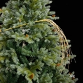 Champagne gold glitter branch for Christmas tree decoration, 85cm length and 30g weight - Extended Champagne Gold 85cm