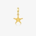 Pendente stella marina in argento s925 dorato per collane e bracciali di alta qualità - Argento 925 / Oro 18K [Stella Marina]