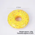 Yellow 17cm oversized sprinkle donut slow rising squishy stress relief toy model - Large Yellow Donut - Sprinkles / Diameter 17.5cm