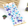 3D Crystal Unicorn Starry Sky sticker with gold foil for diary and phone decoration - Dream Unicorn