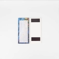 Magnetic daily planner notepad with impressionist floral border and strong back magnets - Impressionist Floral
