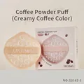 GECOMO Rubycell marshmallow puff in milk coffee shade with hexagonal precision design - Coffee Makeup Puff (Milk Coffee)