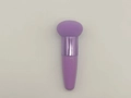 Pennello spugna trucco viola a testa di fungo con manico metallico liscio - Viola