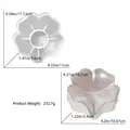 Moule en silicone en forme de trèfle pour boîte à savon avec dimensions précises - Moule à Boîte à Savon Lotus à Feuilles Pointues-04