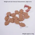 Accessoire en résine marron forme nuage avec gravure Ange-e 2cm pour le DIY - 1 Pièce / Marron
