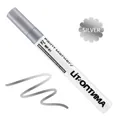 Waterproof silver oil-based paint marker for metal and balloon surfaces with ink trace - Silver