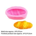 Rosa Silikonform für DIY Fondant Croissants und Baguettes Backen - B224 / Rosa