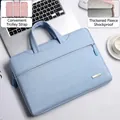 Borsa porta PC da 14 pollici azzurra con fodera morbida e fascia per il trolley - Celeste