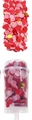 Manual push-pop confetti container with pink and gold round sequins for party celebration - Red and Pink Series